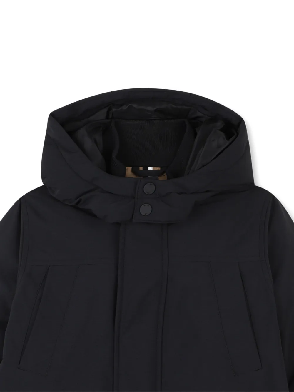 BOSS Kidswear Parka met capuchon Zwart