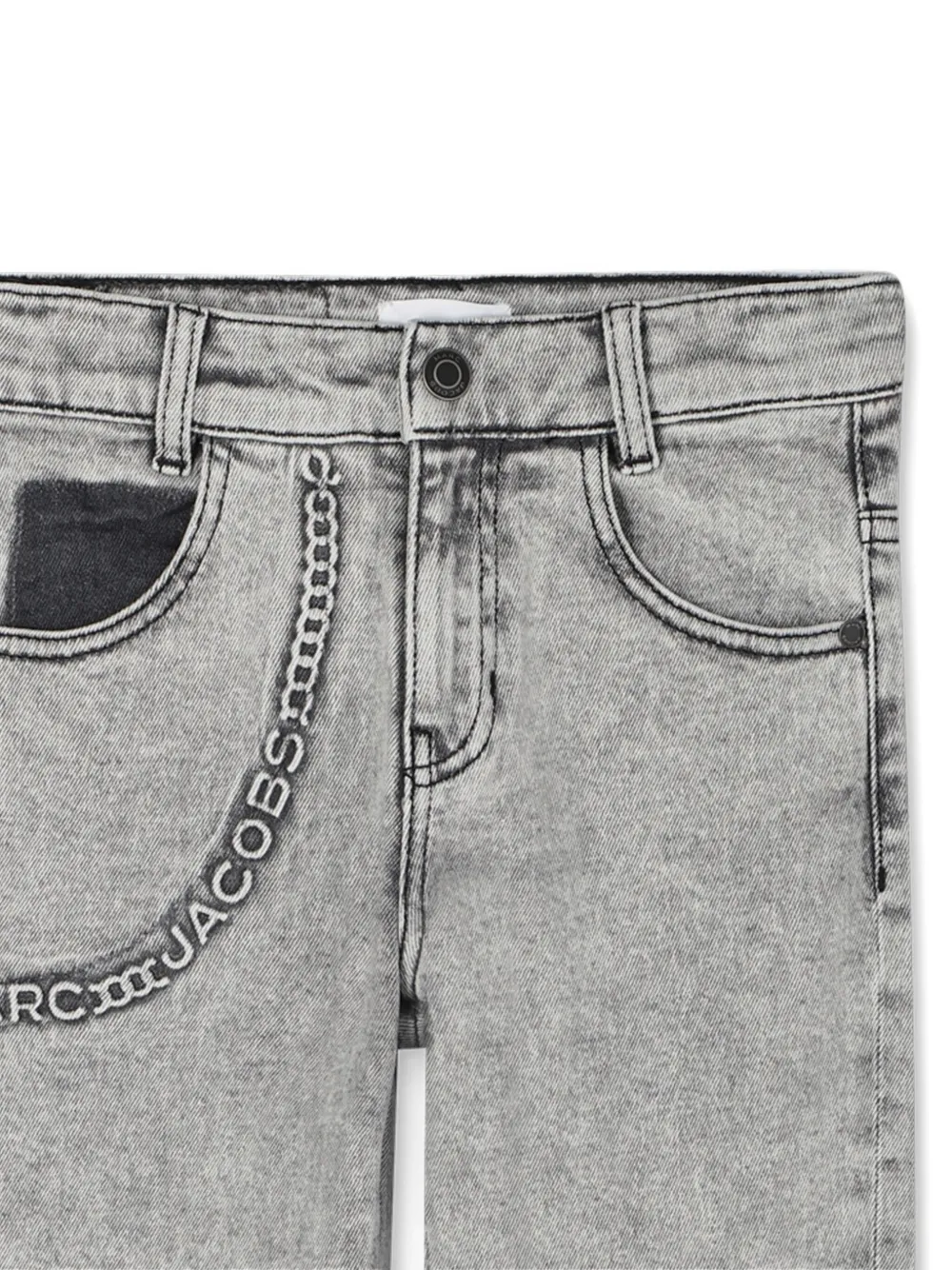 Marc Jacobs Kids Jeans met logoprint Grijs