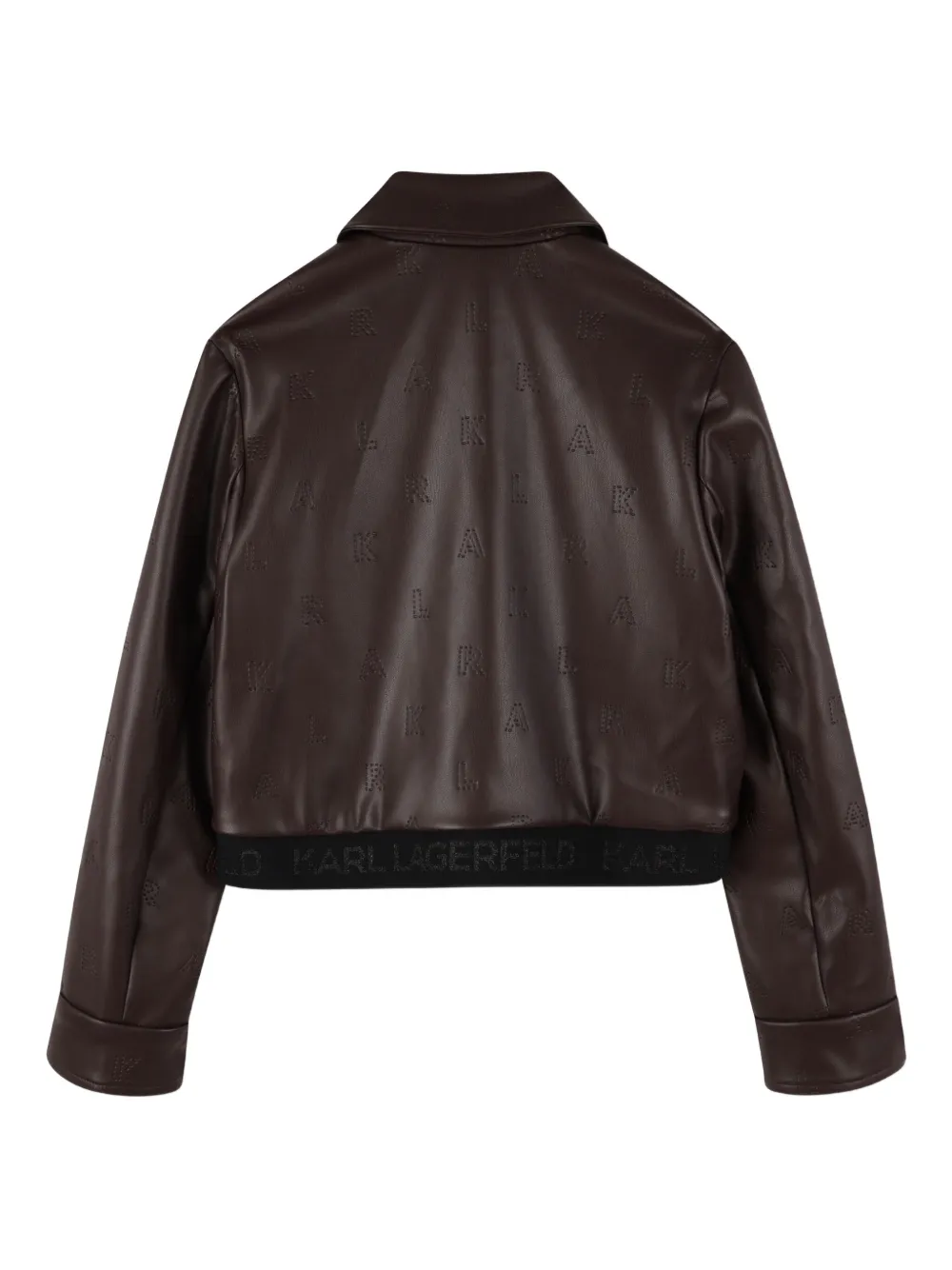 Karl Lagerfeld Kids Jack met logo-reliëf Bruin