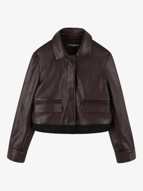 Karl Lagerfeld Kids logo-embossed jacket