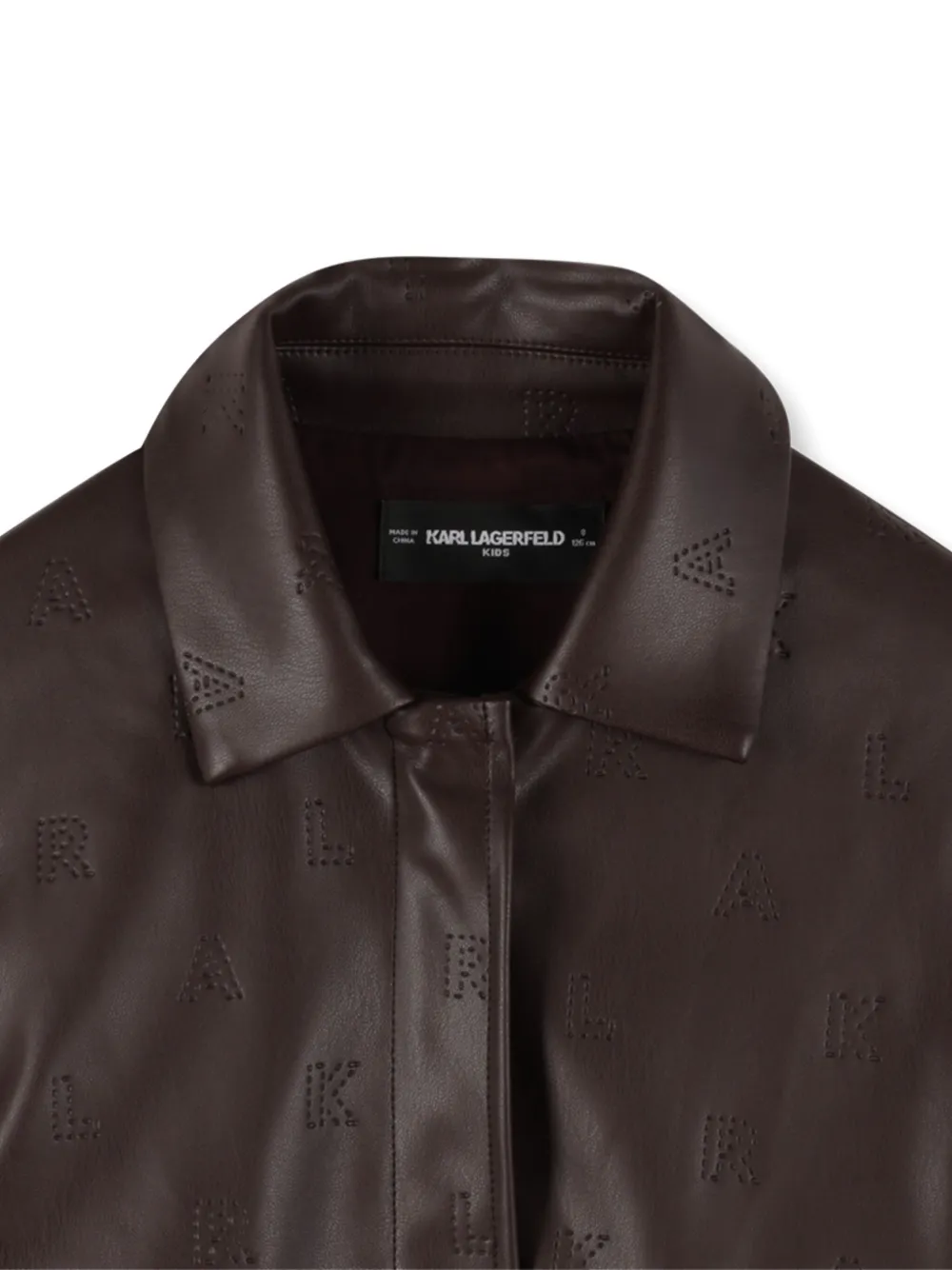 Karl Lagerfeld Kids Jack met logo-reliëf Bruin