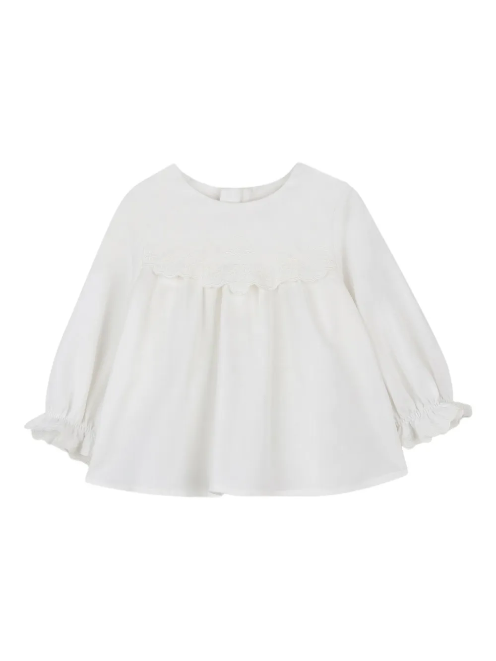 Chloé Kids Shirt met ruches Wit