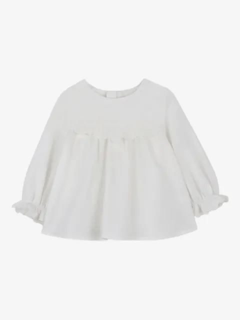 Chloé Kids blusa con volantes en las mangas