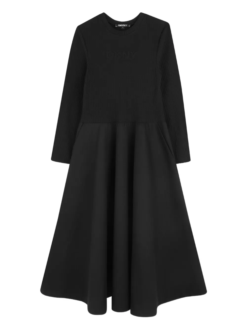 Dkny Kids Flared jurk Zwart