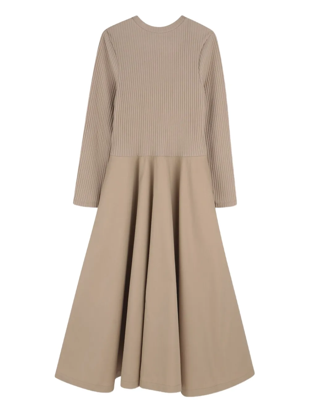 Dkny Kids Flared jurk met geribbeld vlak Beige
