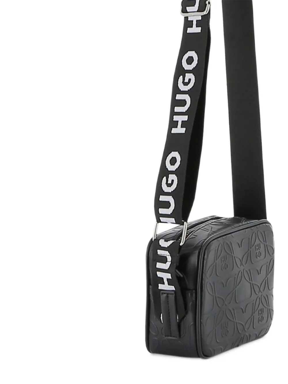 HUGO KIDS Crossbodytas met reliëf Zwart