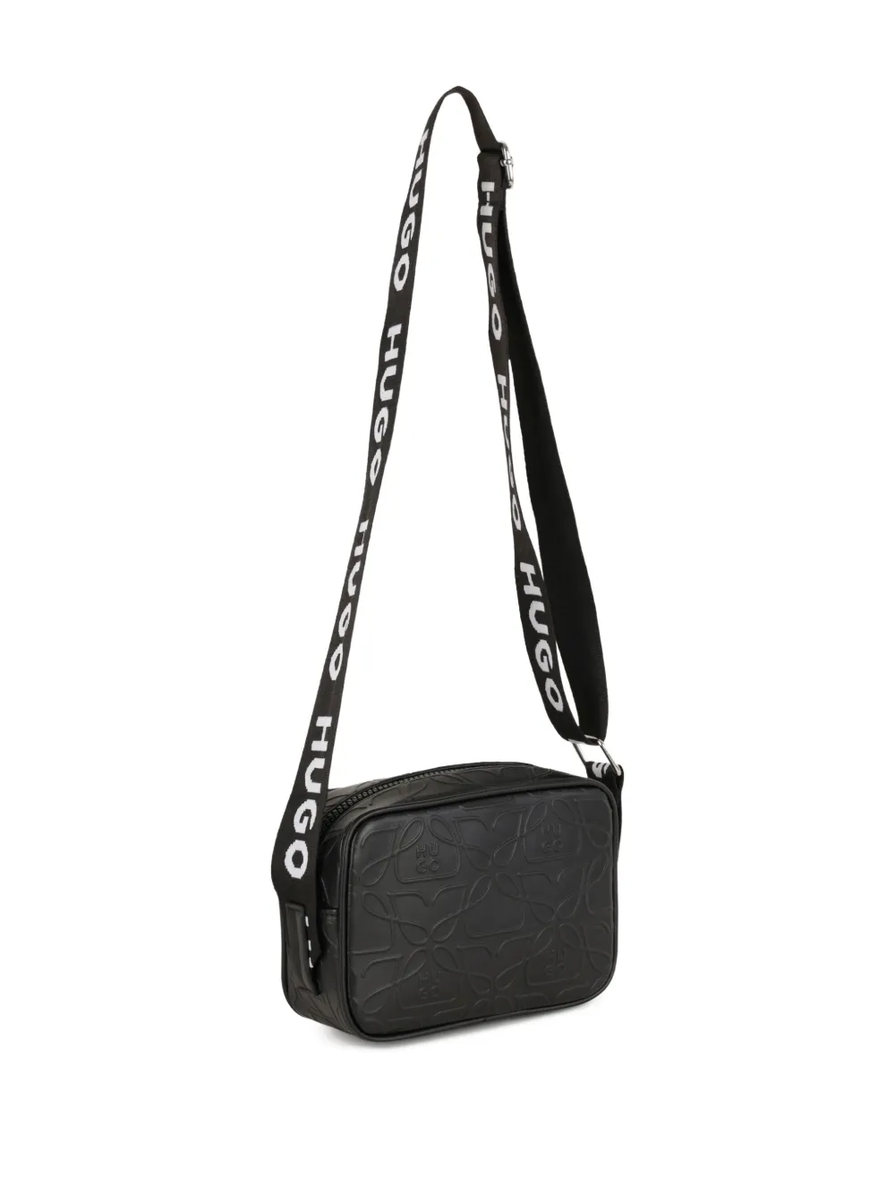 HUGO KIDS Crossbodytas met reliëf Zwart