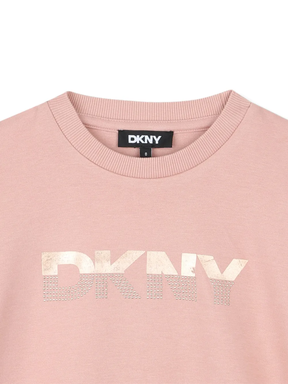 Dkny Kids T-shirt met logoprint Roze