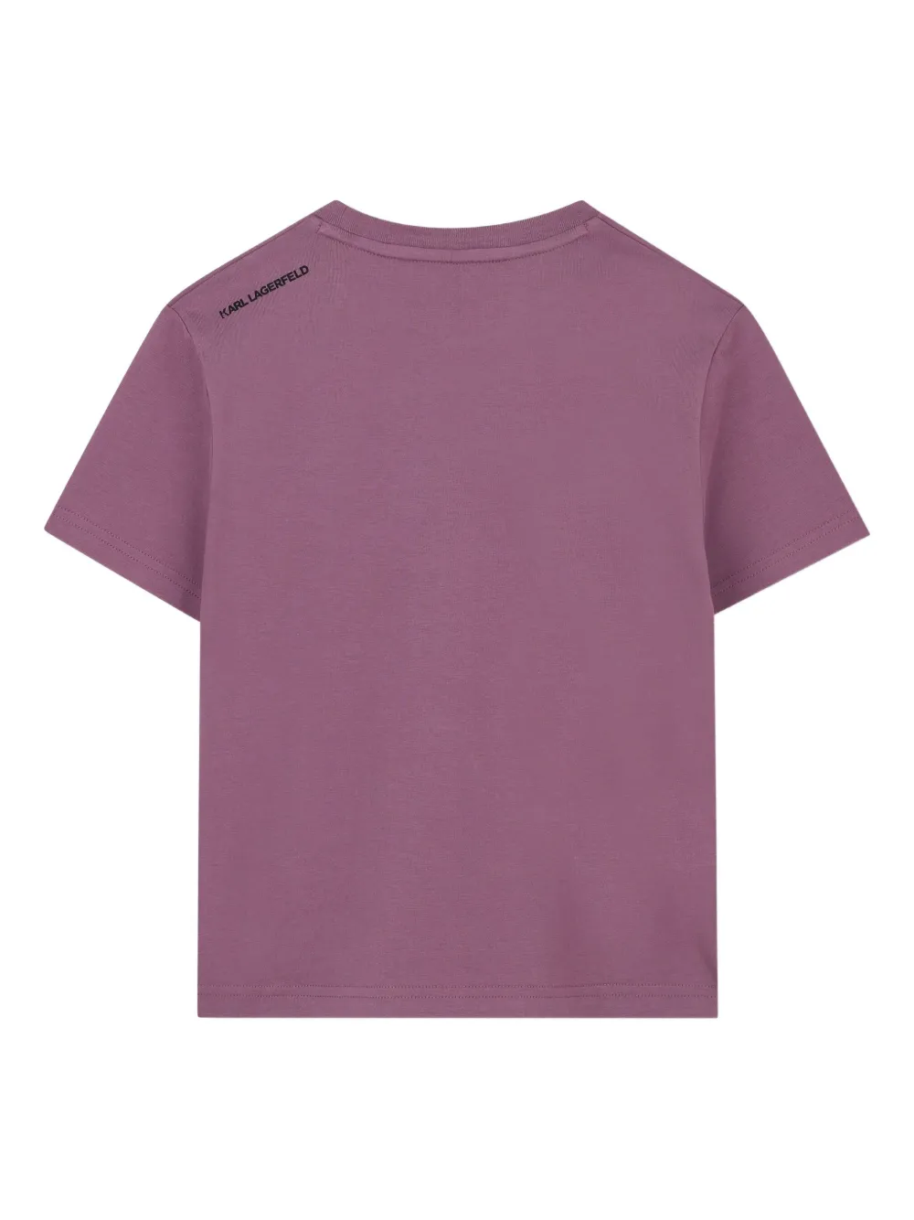 Karl Lagerfeld Kids T-shirt met grafische print Paars