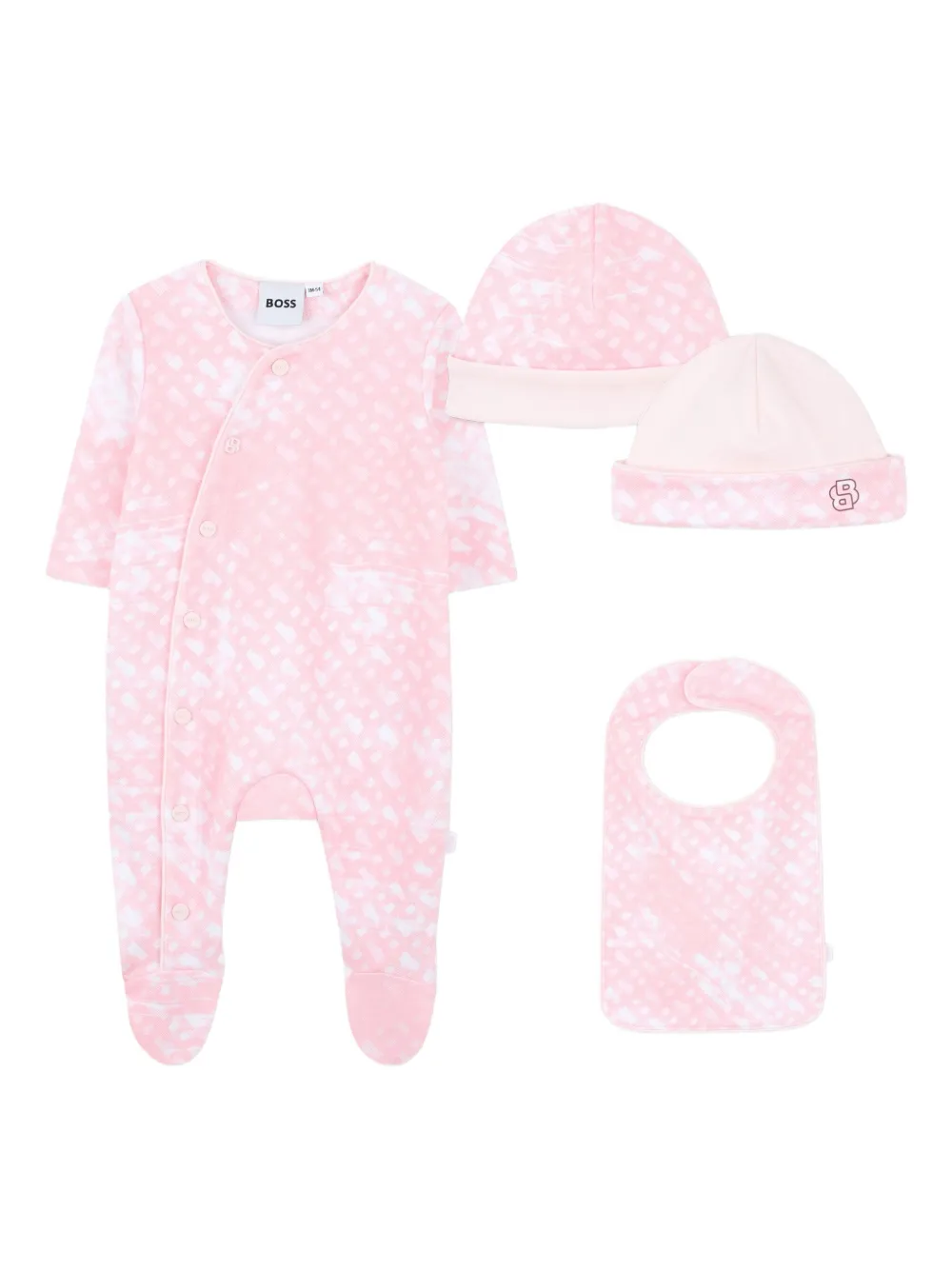 BOSS Kidswear Gemusterter Pyjama - Rosa