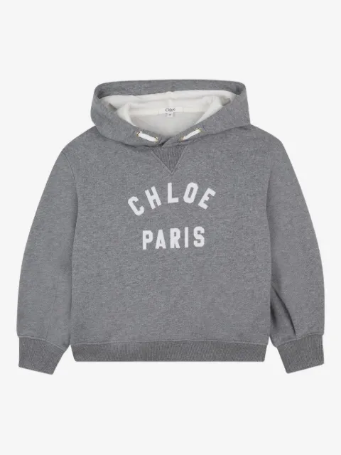 Chloé Kids logo-print hoodie
