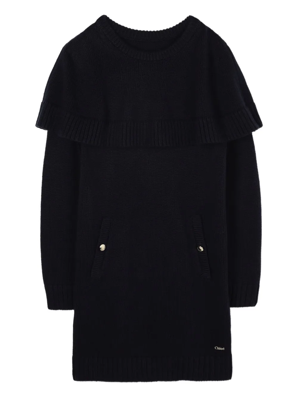 Chloé Kids Jurk met lange mouwen Blauw