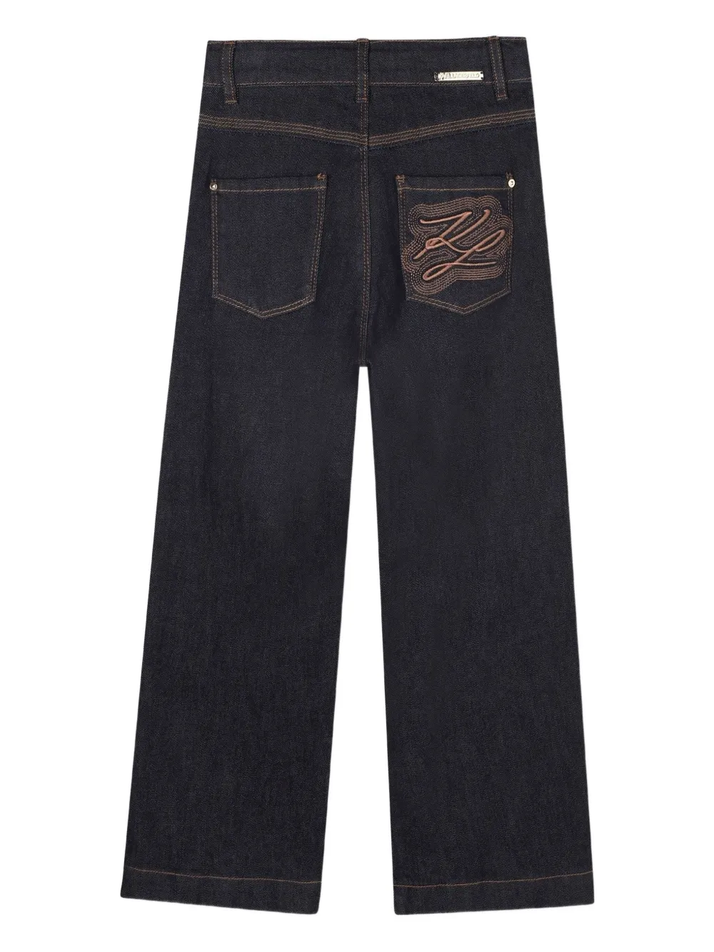 Karl Lagerfeld Kids Katoenen jeans Blauw