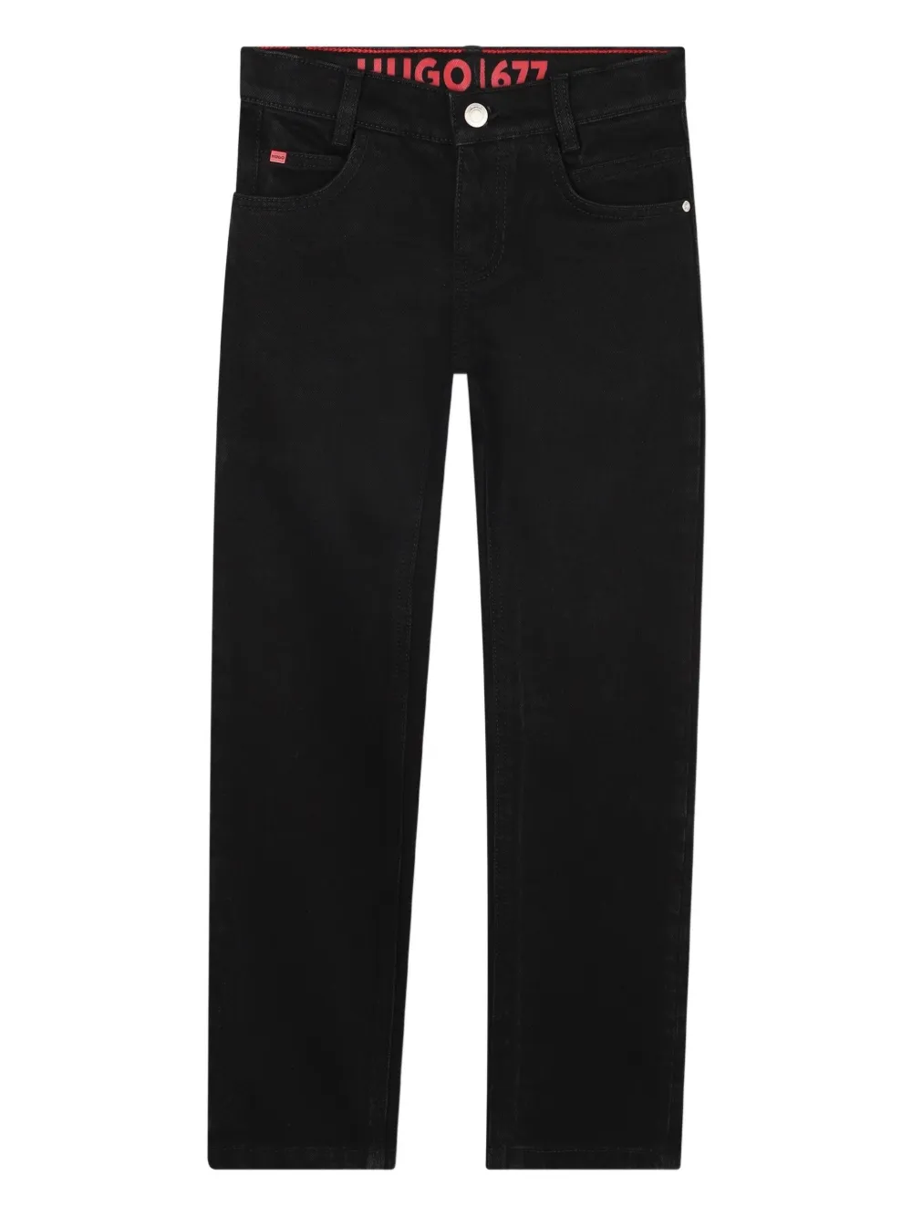 HUGO KIDS Jeans met 5 zakken Zwart