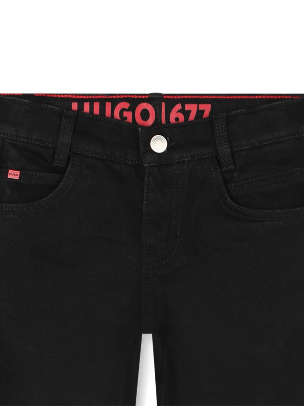 HUGO KIDS Jeans met 5 zakken Zwart