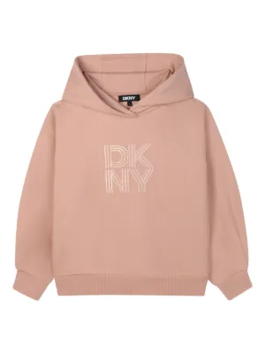 Sweat-shirt en coton à capuche Noir - DKNY | Galeries Lafayette