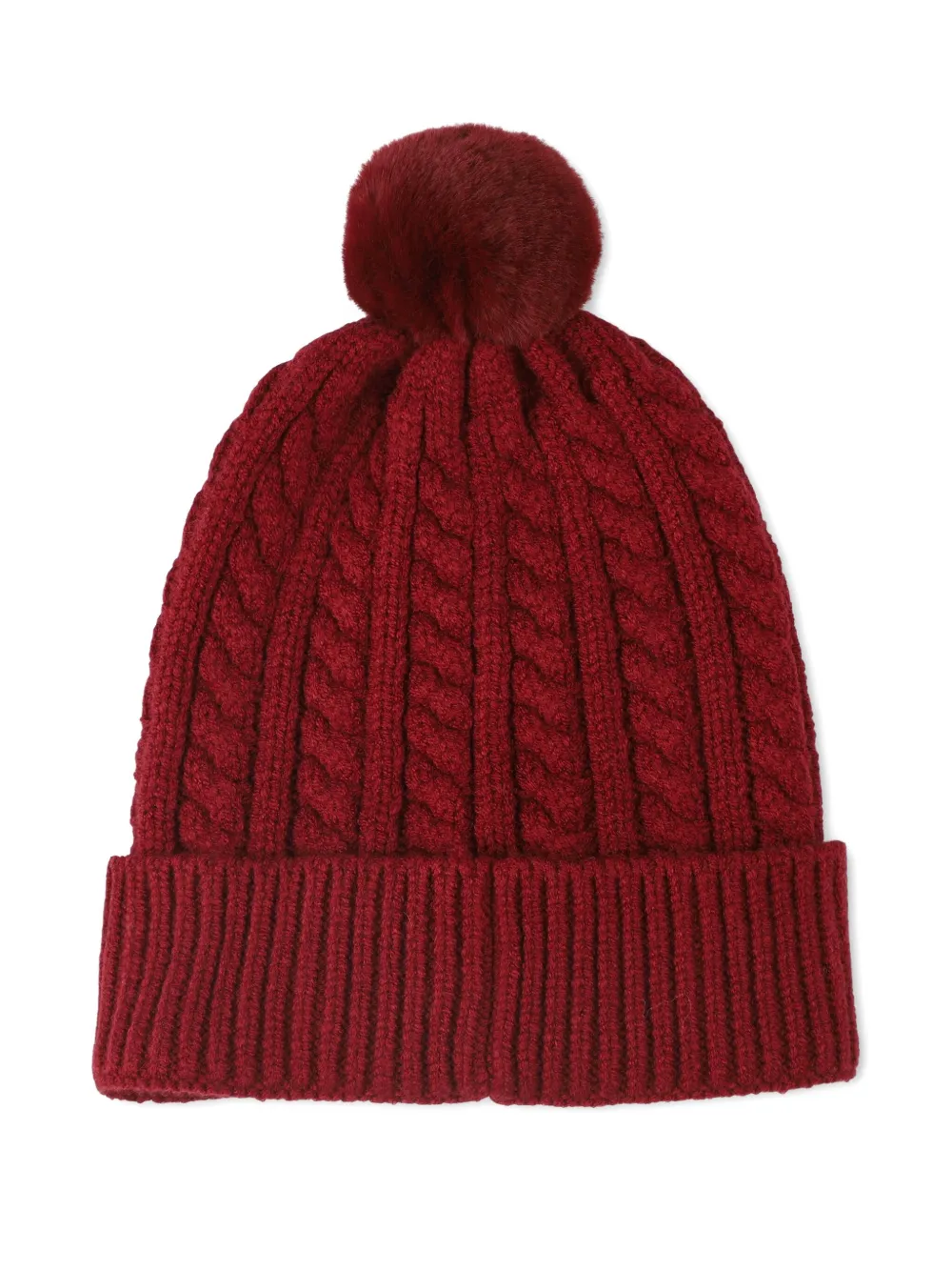 BOSS Kidswear Kabelgebreide muts - Rood