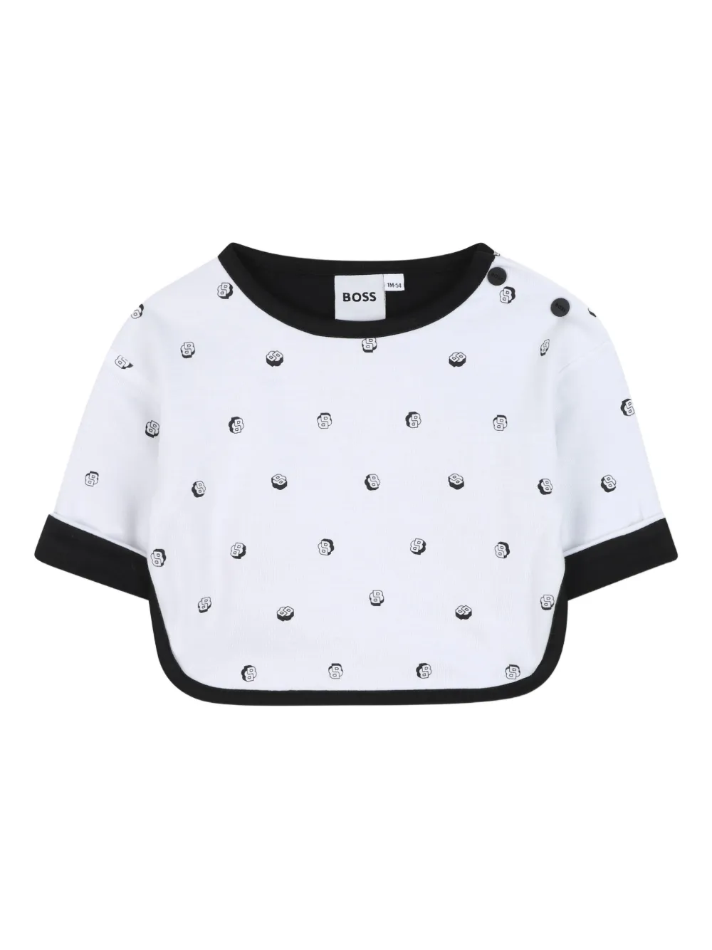BOSS Kidswear T-shirt en broek verfraaid met logo Zwart
