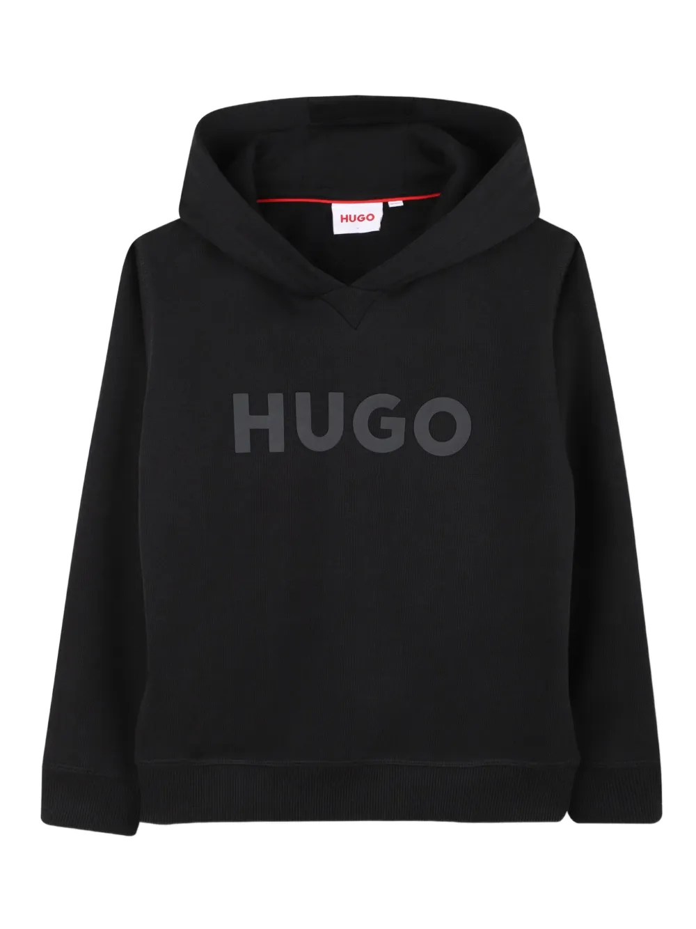 HUGO KIDS Hoodie met logoprint Zwart