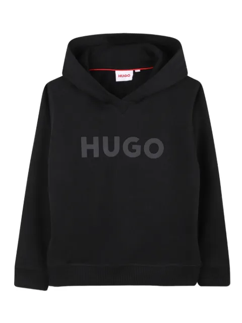 HUGO KIDS logo-print hoodie