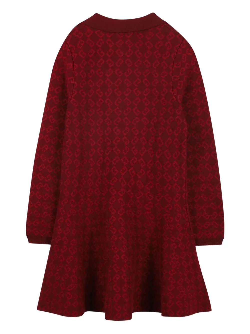 Givenchy Kids Polojurk met monogram-jacquard Rood