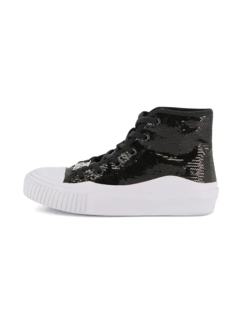 Dkny Kids sequin-embellished high top sneakers