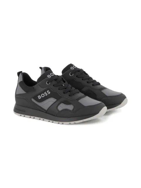 BOSS Kidswear mesh-panel sneakers