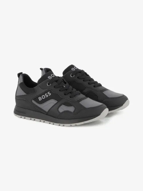 BOSS Kidswear mesh-panel sneakers