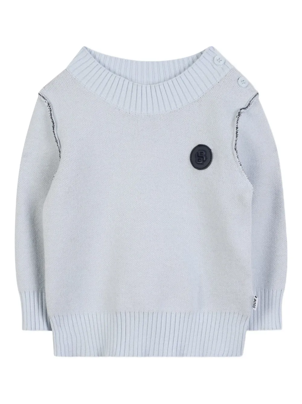 BOSS Kidswear Trui met logo Blauw