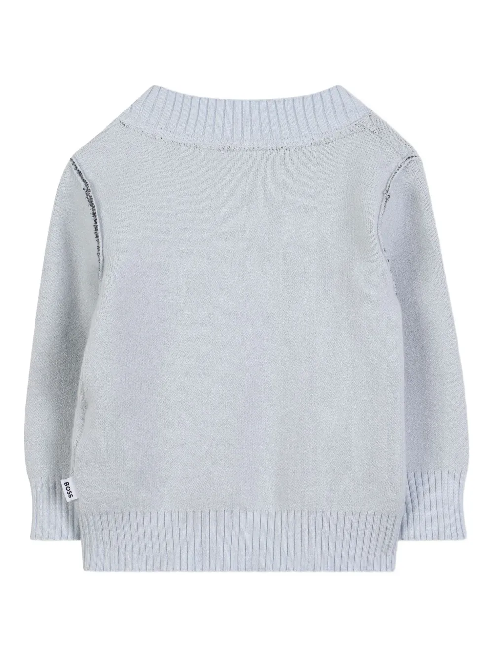 BOSS Kidswear Trui met logo Blauw