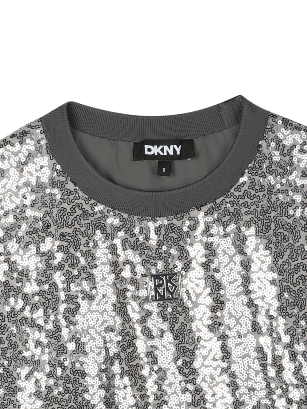 Dkny Kids T-shirt met pailletten Grijs