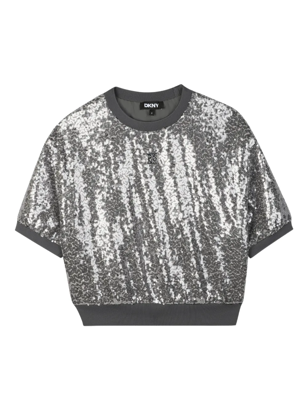 Dkny Kids T-shirt met pailletten Grijs