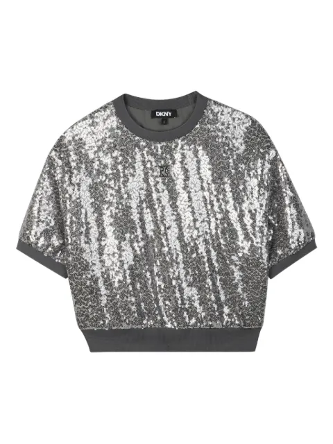 Dkny Kids sequin-embellished T-shirt