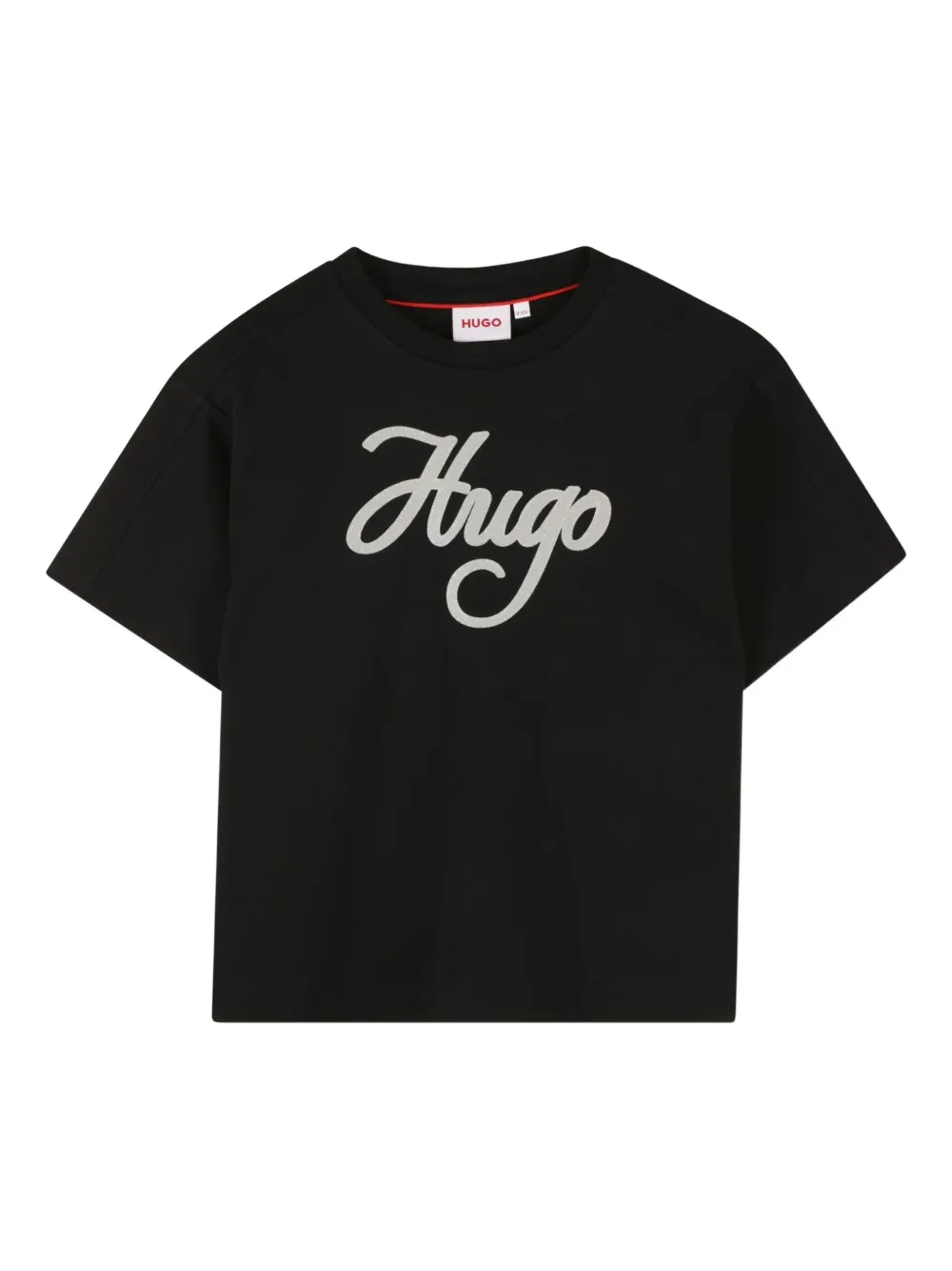 HUGO KIDS T-Shirt mit Logo-Print | Schwarz | Image 1