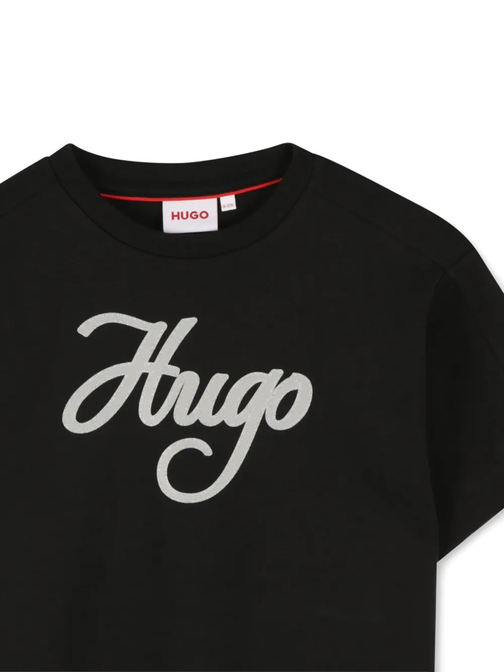 HUGO KIDS T-shirt met logoprint Zwart
