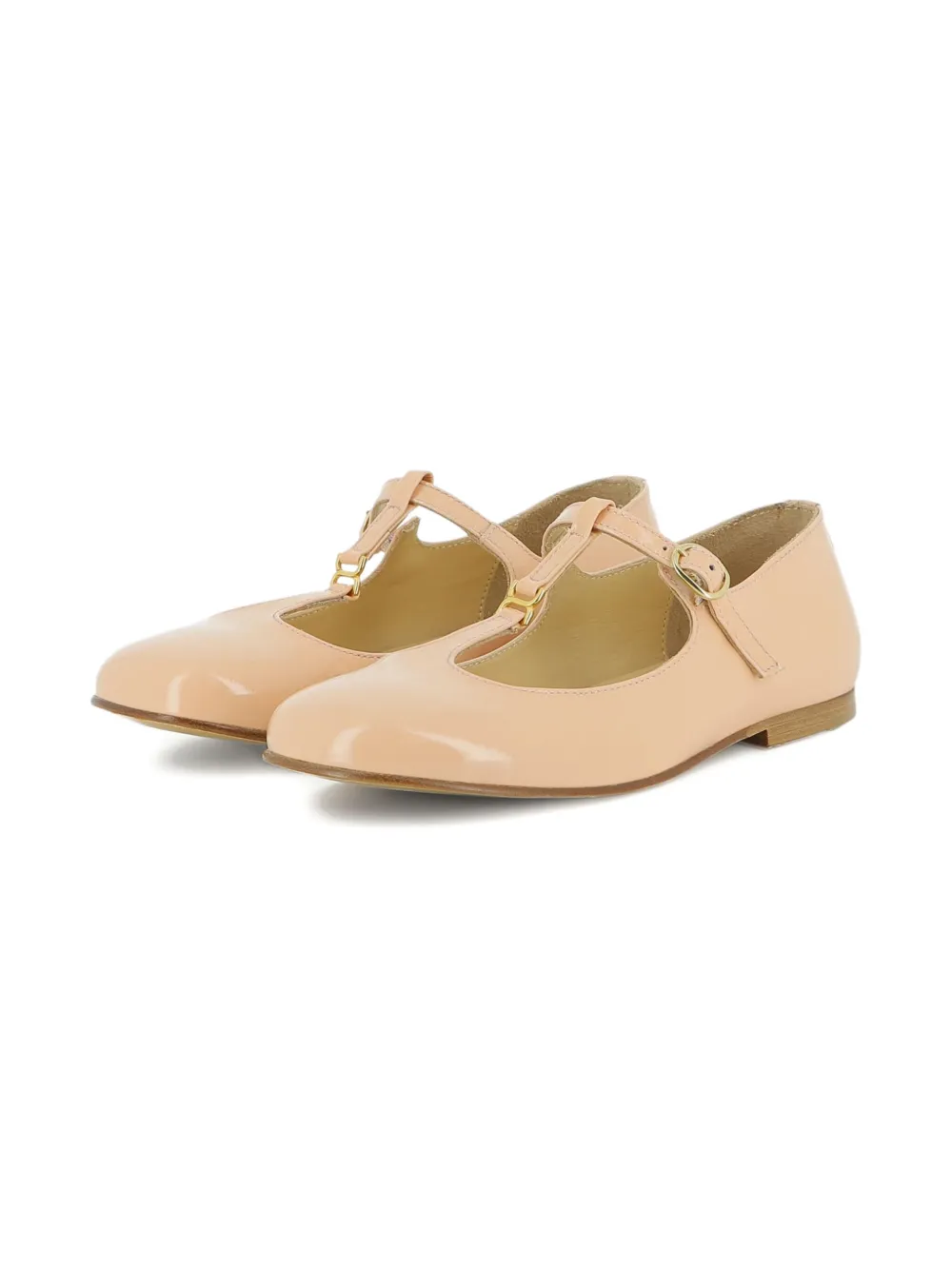Chloé Kids Leren ballerina's - Roze
