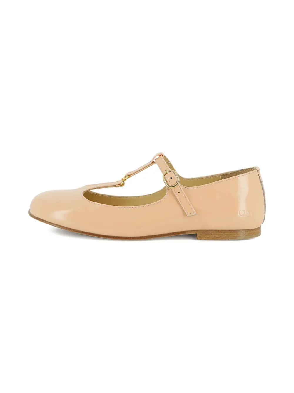 Chloé Kids leather ballet flats Pink