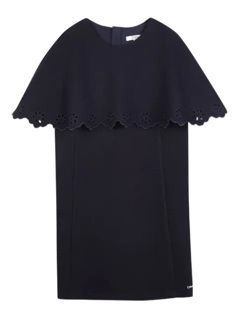 Chloé Kids scalloped cape dress