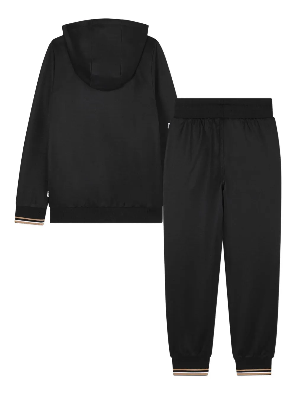 BOSS Kidswear Trainingspak met geborduurd logo Zwart