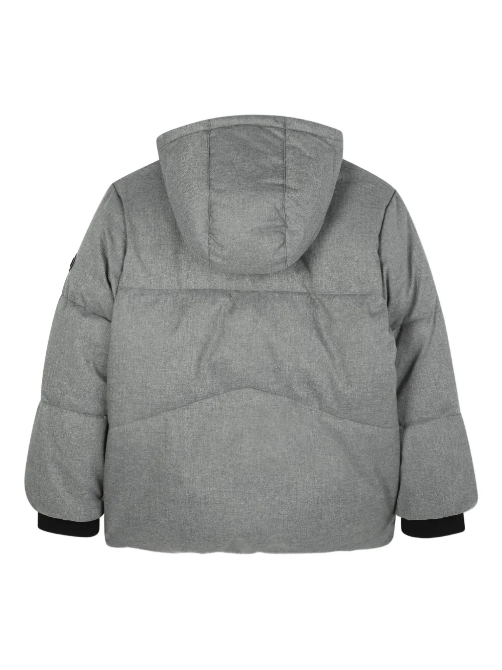 BOSS Kidswear Gewatteerd jack met capuchon Grijs