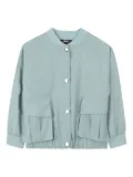 Dkny Kids pleated-back bomber jacket - Blue