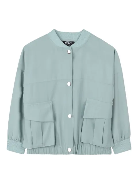 Dkny Kids pleated-back bomber jacket