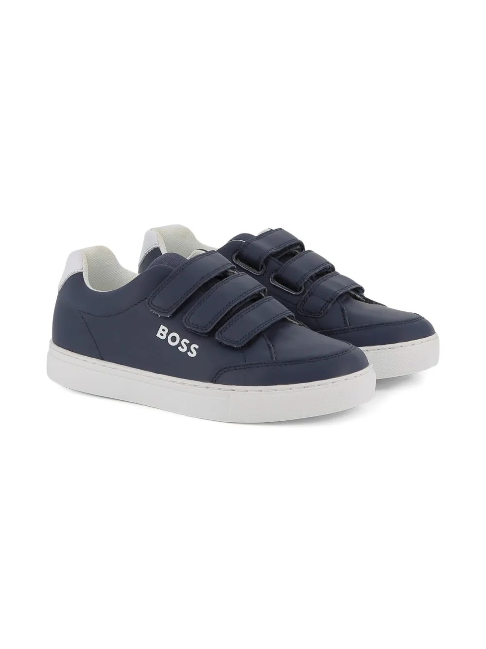 BOSS Kidswear touch-strap sneakers Blue