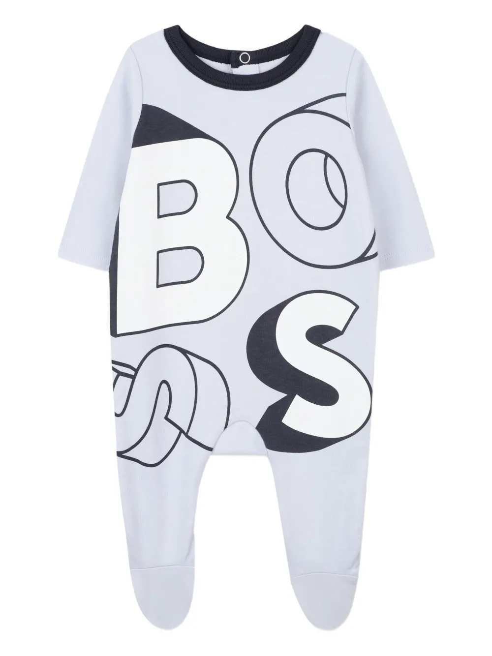 BOSS Kidswear Pyjama met grafische print Blauw