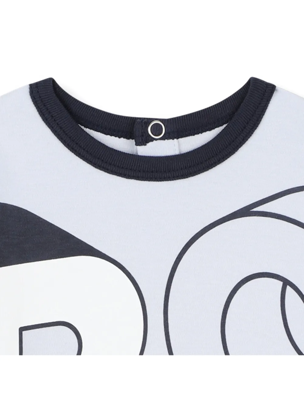 BOSS Kidswear Pyjama met grafische print Blauw