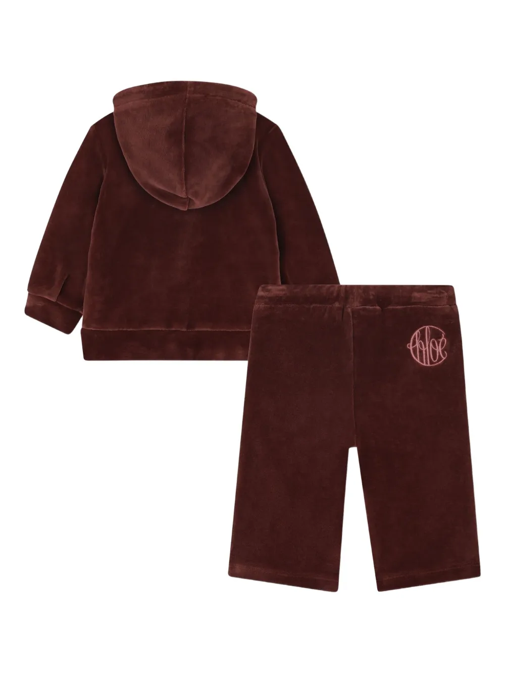 Chloé Kids Trainingspak met geborduurd logo Rood