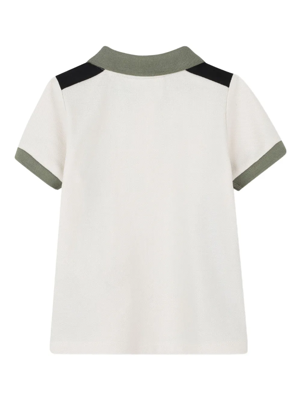 BOSS Kidswear Poloshirt met colourblocking - Beige