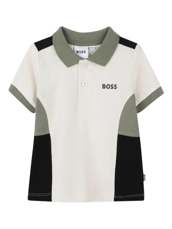 Boss Polo Shirt Boys Hugo Boss Tops BOSS Kidswear Colourblock Polo
