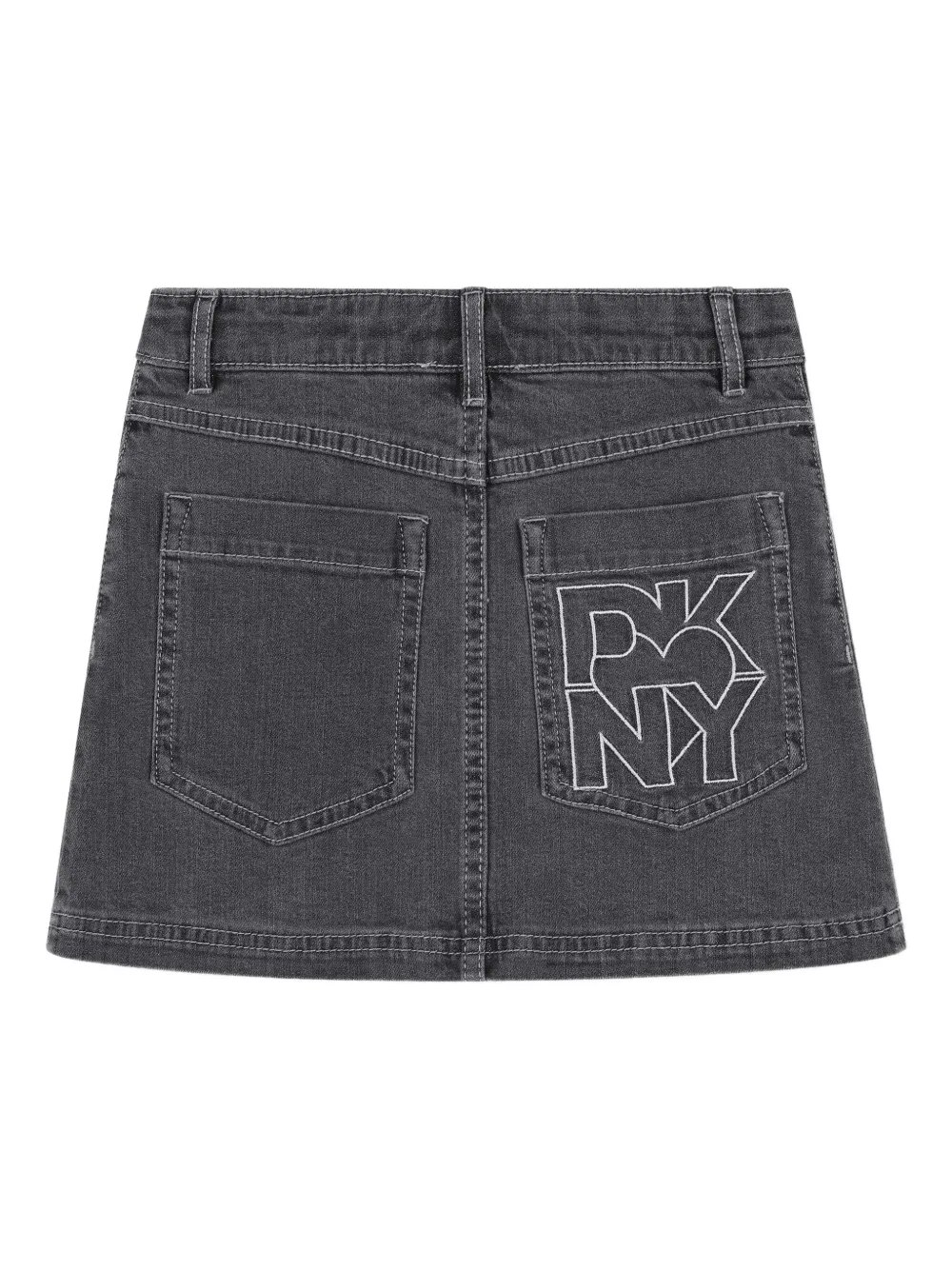 Dkny Kids Spijkerrok met ringlets Grijs