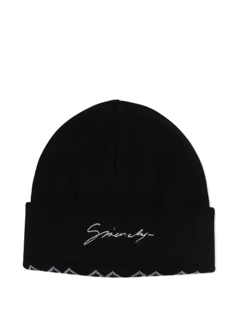 Givenchy Kids logo-embroidered beanie hat
